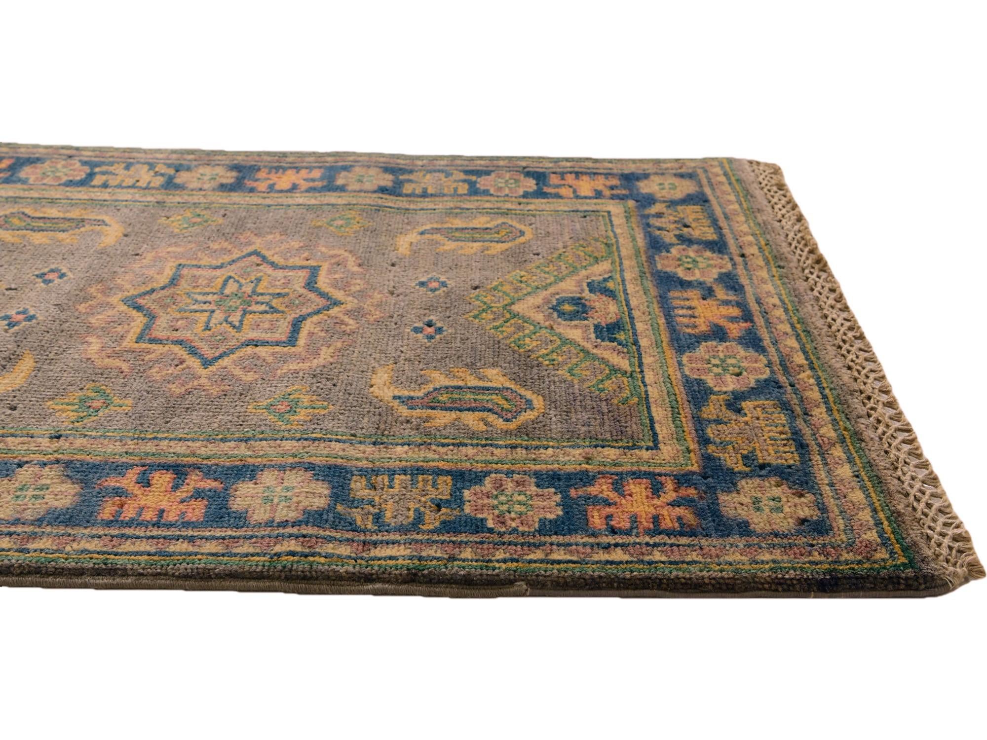 2' x 2' 10 Hand Knotted Kazak Rug