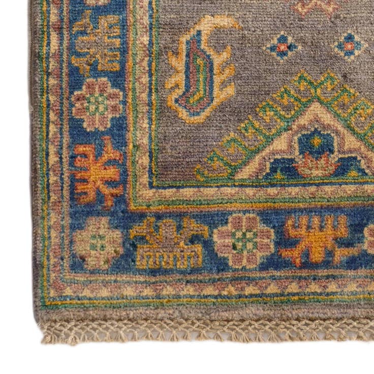 Detail image of 2' x 2' 10 Hand Knotted Kazak Rug