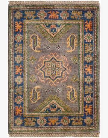 2' x 2' 10 Hand Knotted Kazak Rug