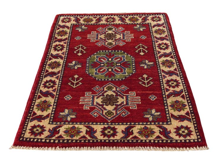Detail image of 2' x 3' 1 Hand Knotted Kazak Rug