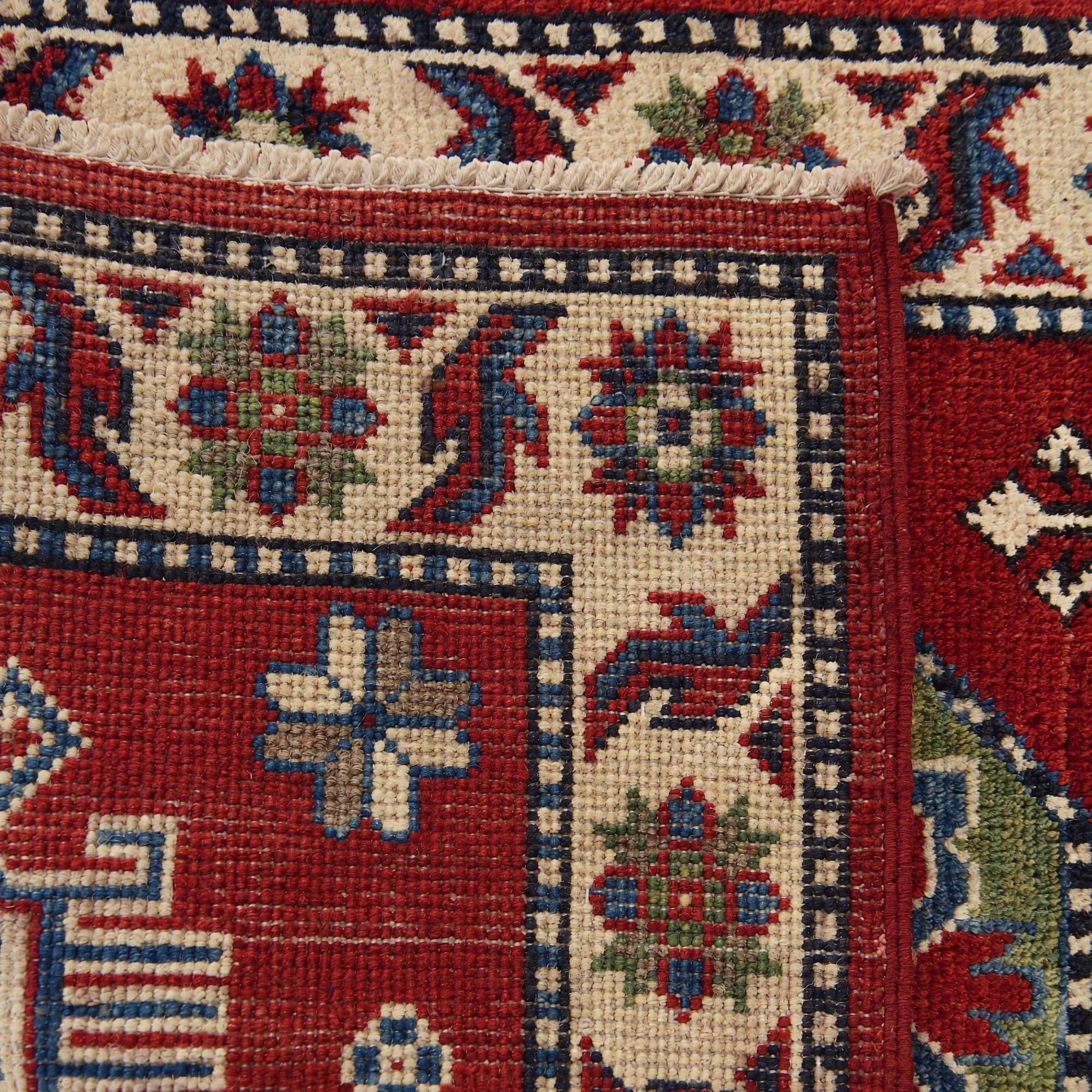 Detail image 12 of 12: 2' x 3' 1 Hand Knotted Kazak Rug