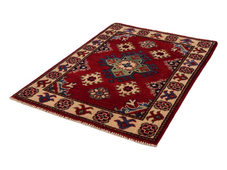 Detail image of 2' 1 x 2' 11 Hand Knotted Kazak Rug