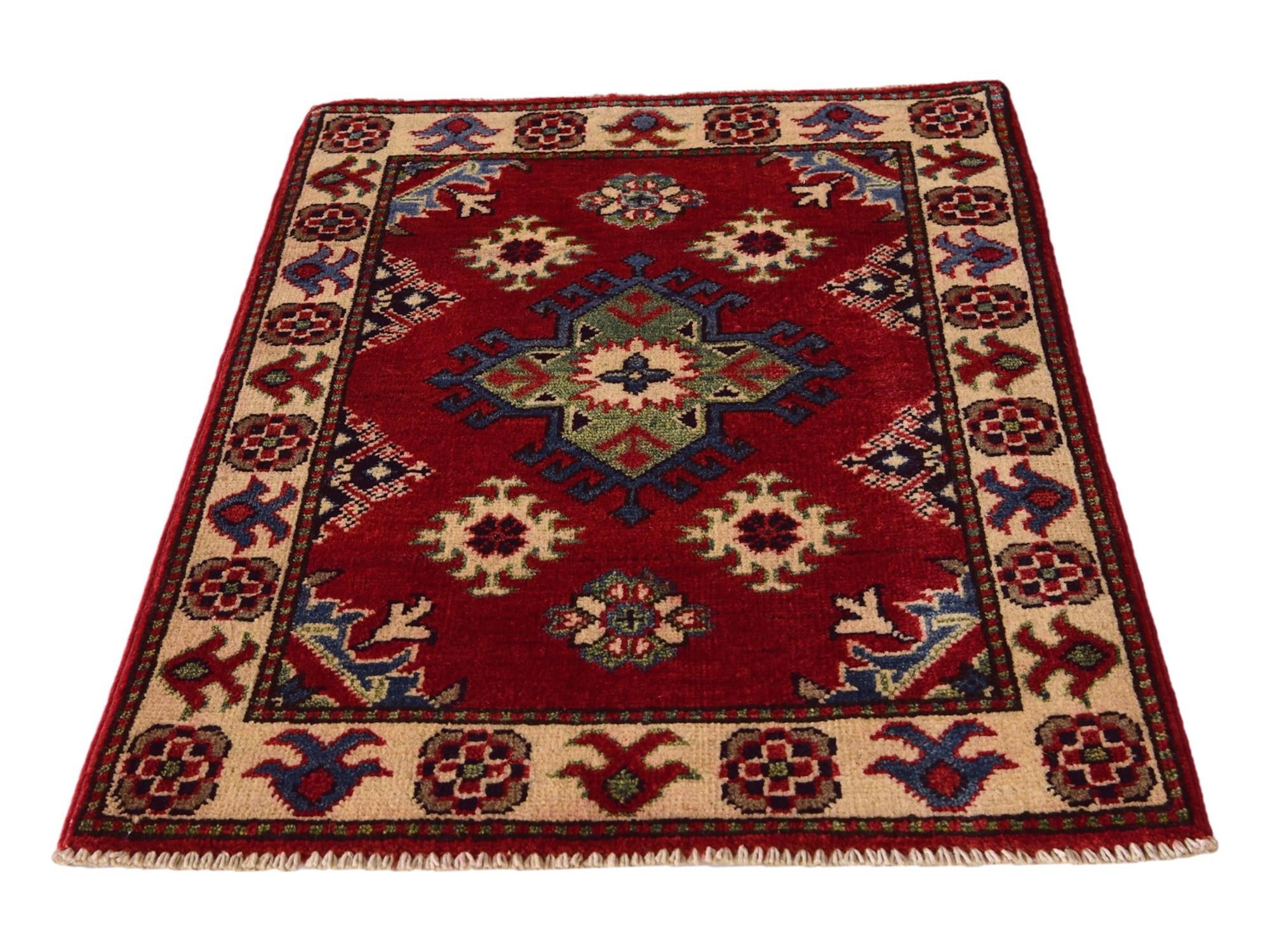 2' 1 x 2' 11 Hand Knotted Kazak Rug