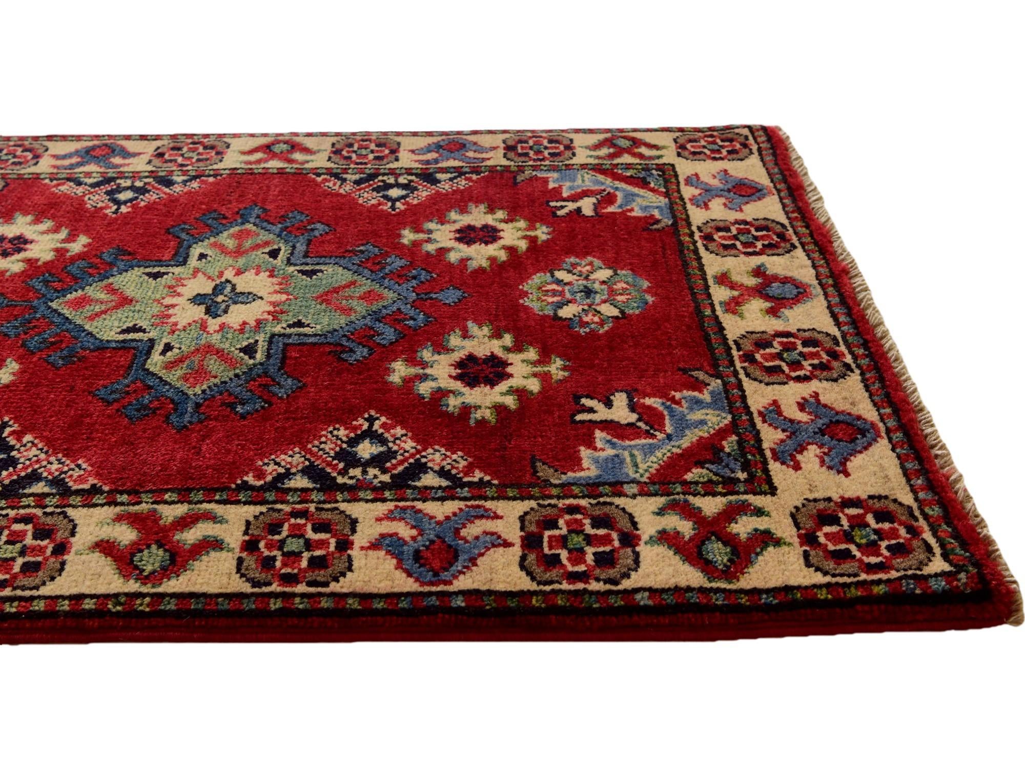 2' 1 x 2' 11 Hand Knotted Kazak Rug