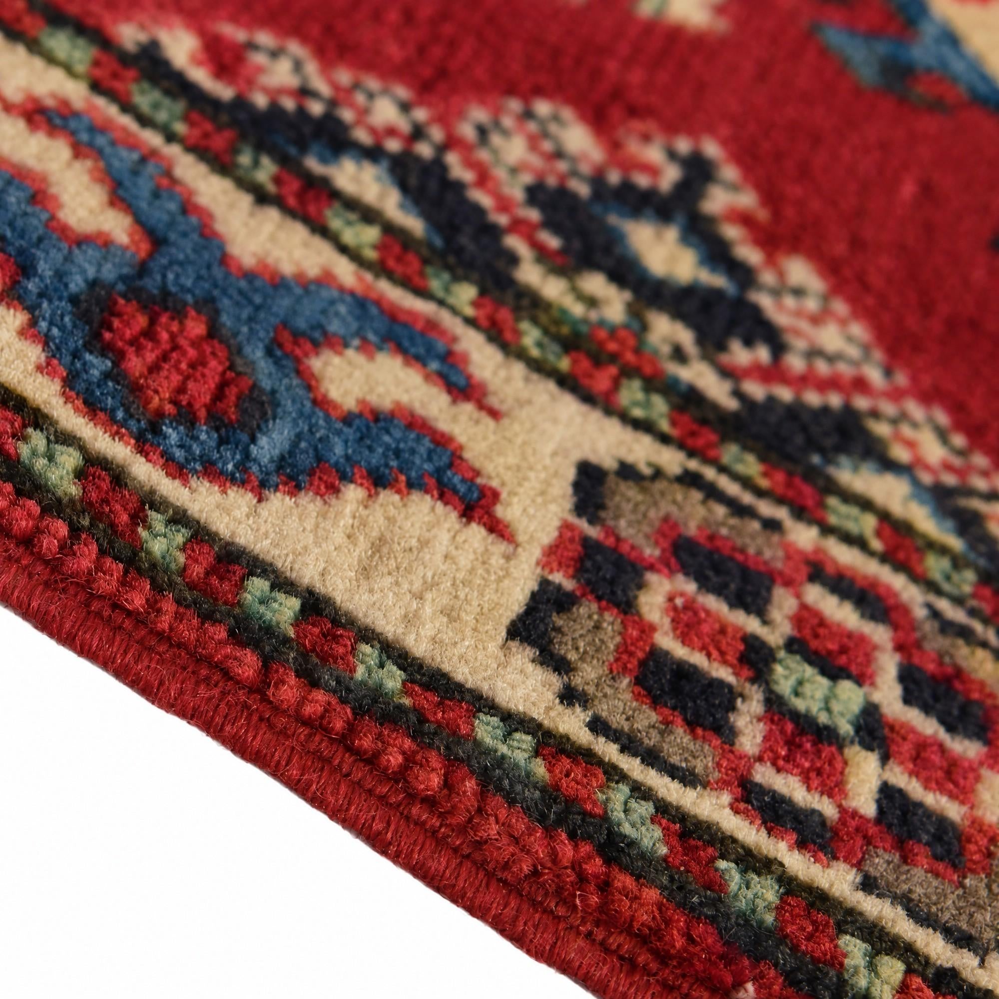 Detail image 8 of 12: 2' 1 x 2' 11 Hand Knotted Kazak Rug