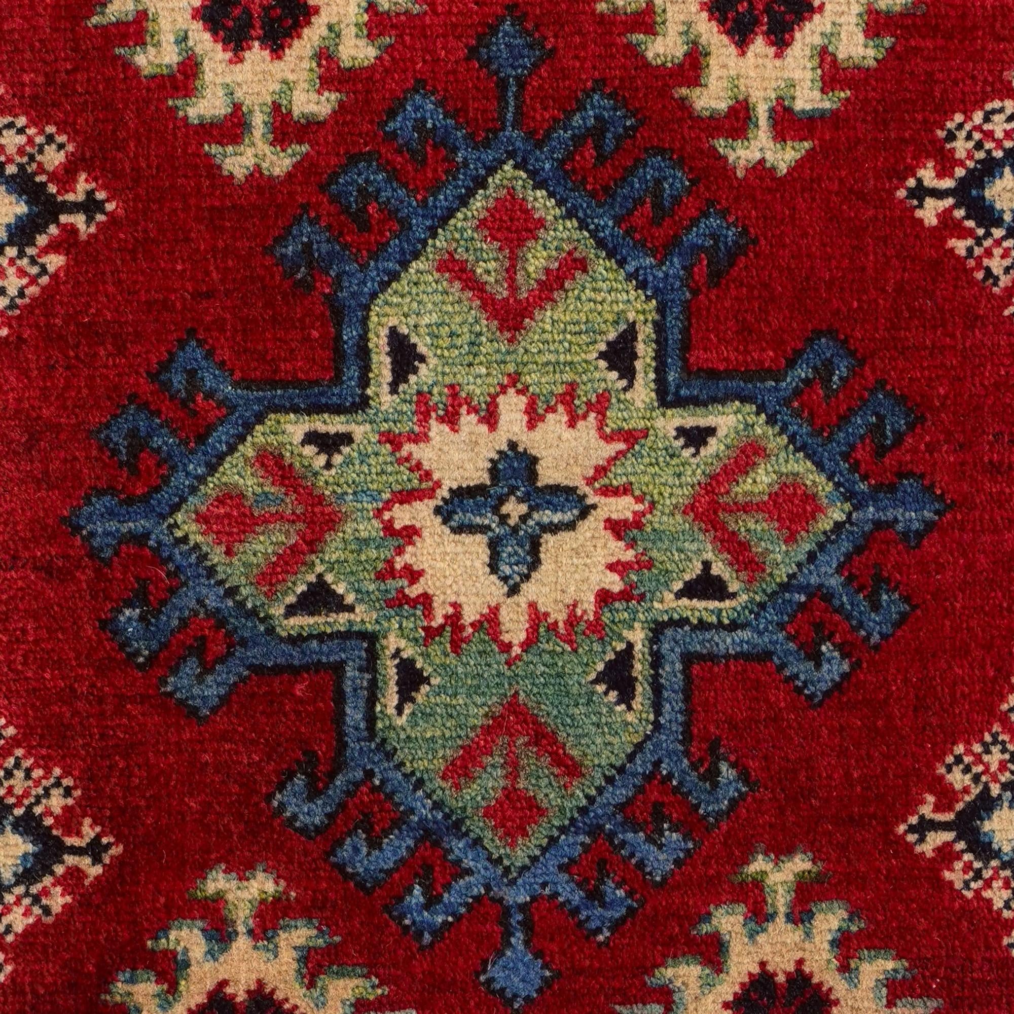 Detail image 11 of 12: 2' 1 x 2' 11 Hand Knotted Kazak Rug