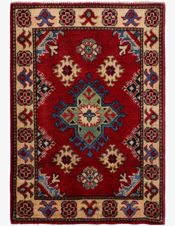 2' 1 x 2' 11 Hand Knotted Kazak Rug