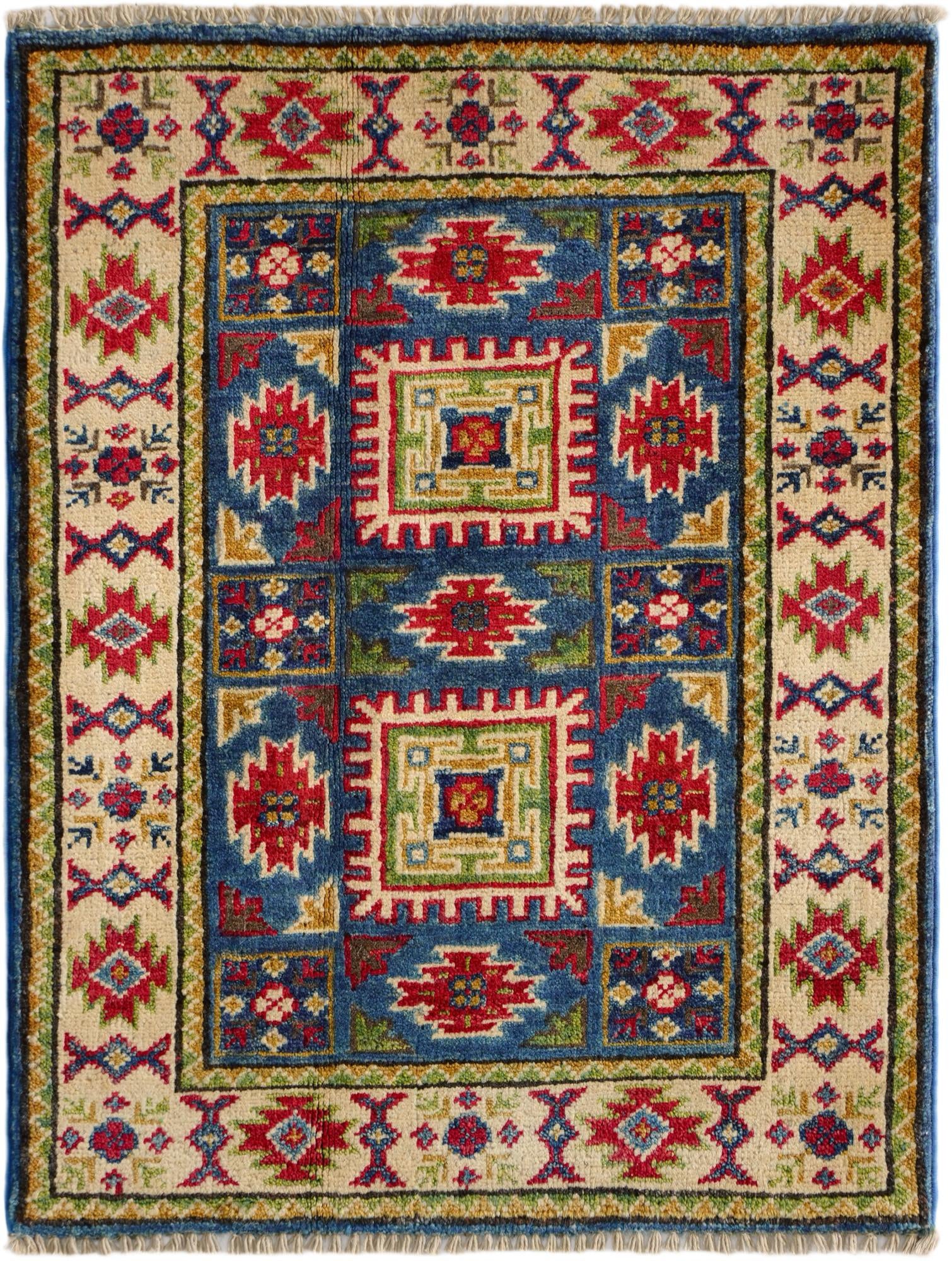 2' 2 x 2' 10 Hand Knotted Kazak Rug