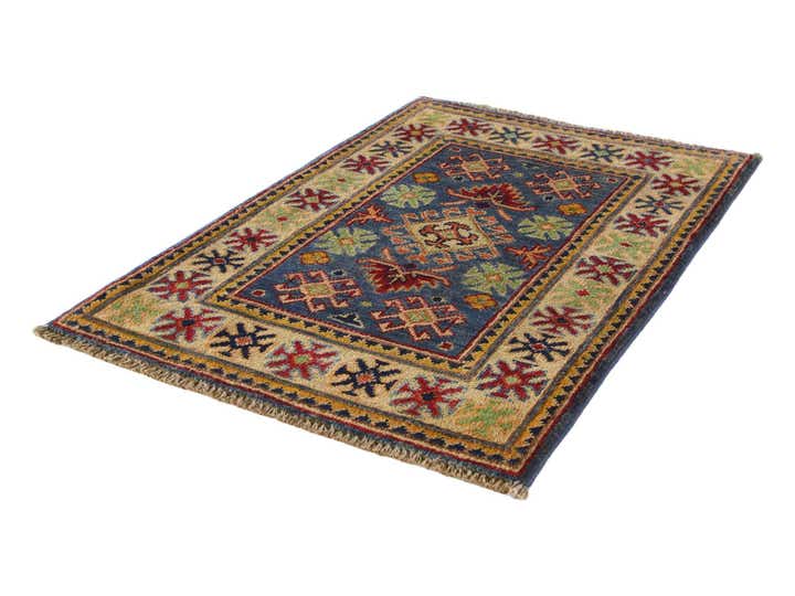 2' x 3' 1 Hand Knotted Kazak Rug