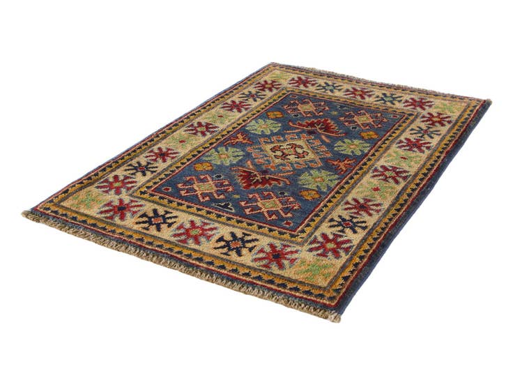 Detail image of 2' x 3' 1 Hand Knotted Kazak Rug