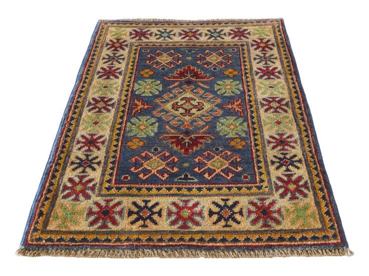 Detail image of 2' x 3' 1 Hand Knotted Kazak Rug