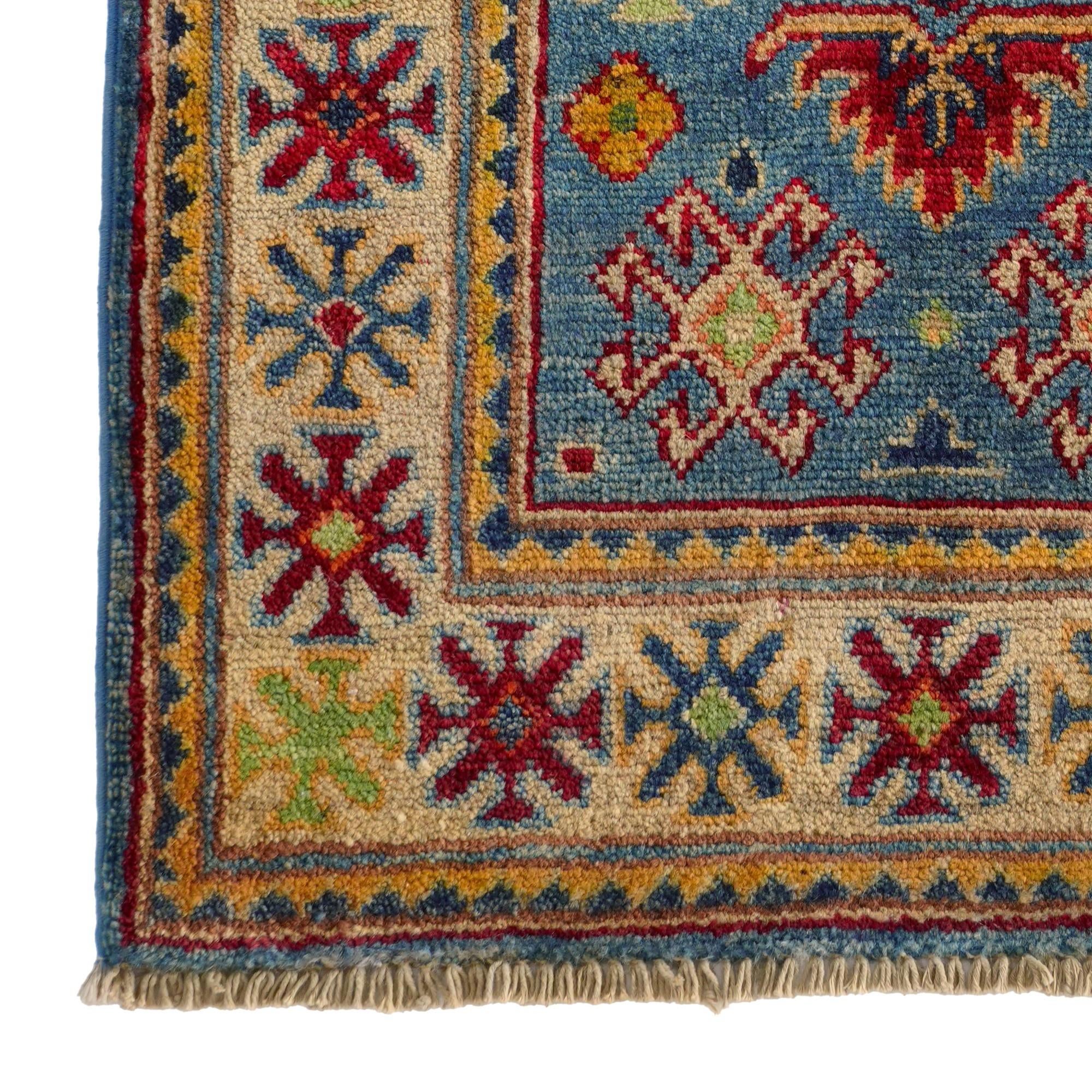 2' x 3' 1 Hand Knotted Kazak Rug