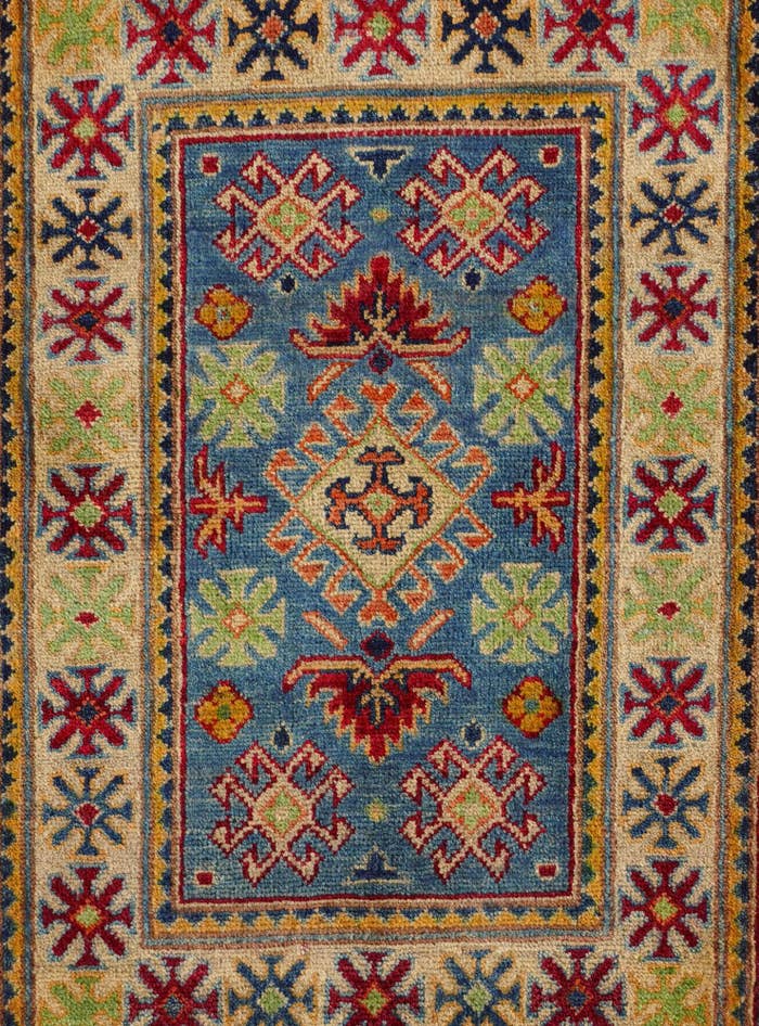 Detail image of 2' x 3' 1 Hand Knotted Kazak Rug