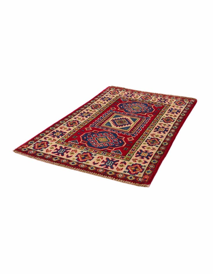 Detail image of 1' 11 x 3' Hand Knotted Kazak Rug