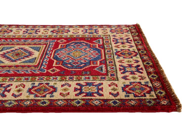 1' 11 x 3' Hand Knotted Kazak Rug