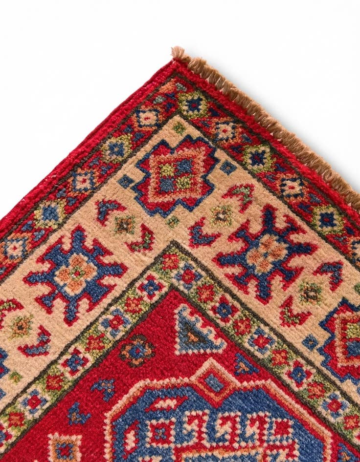 Detail image of 1' 11 x 3' Hand Knotted Kazak Rug