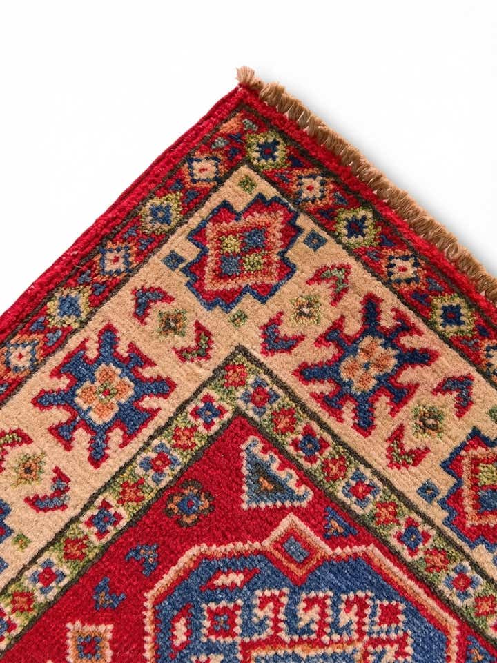1' 11 x 3' Hand Knotted Kazak Rug