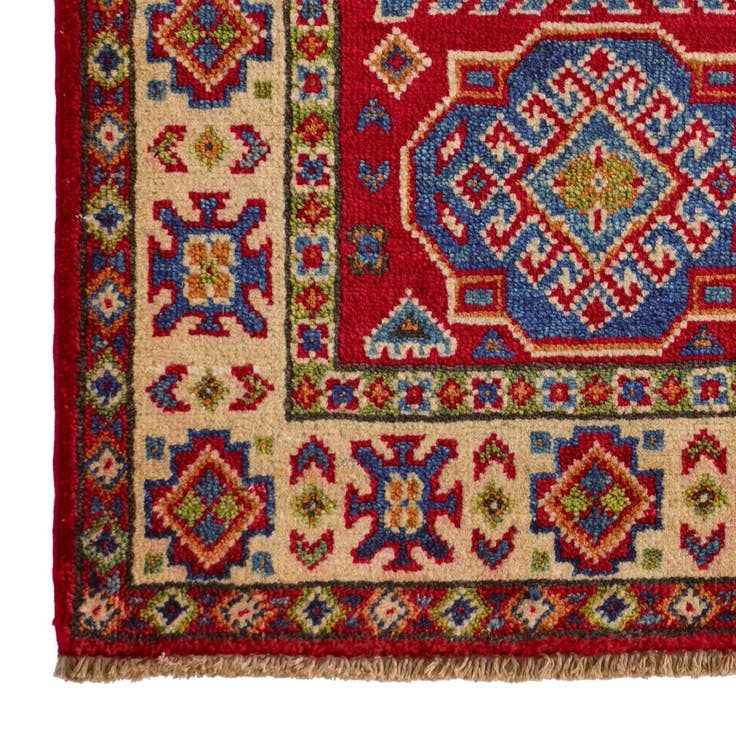 Detail image of 1' 11 x 3' Hand Knotted Kazak Rug
