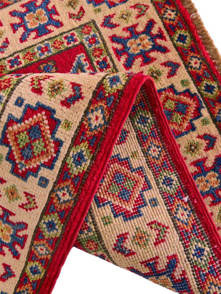 1' 11 x 3' Hand Knotted Kazak Rug
