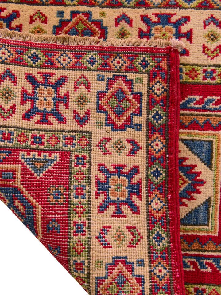1' 11 x 3' Hand Knotted Kazak Rug