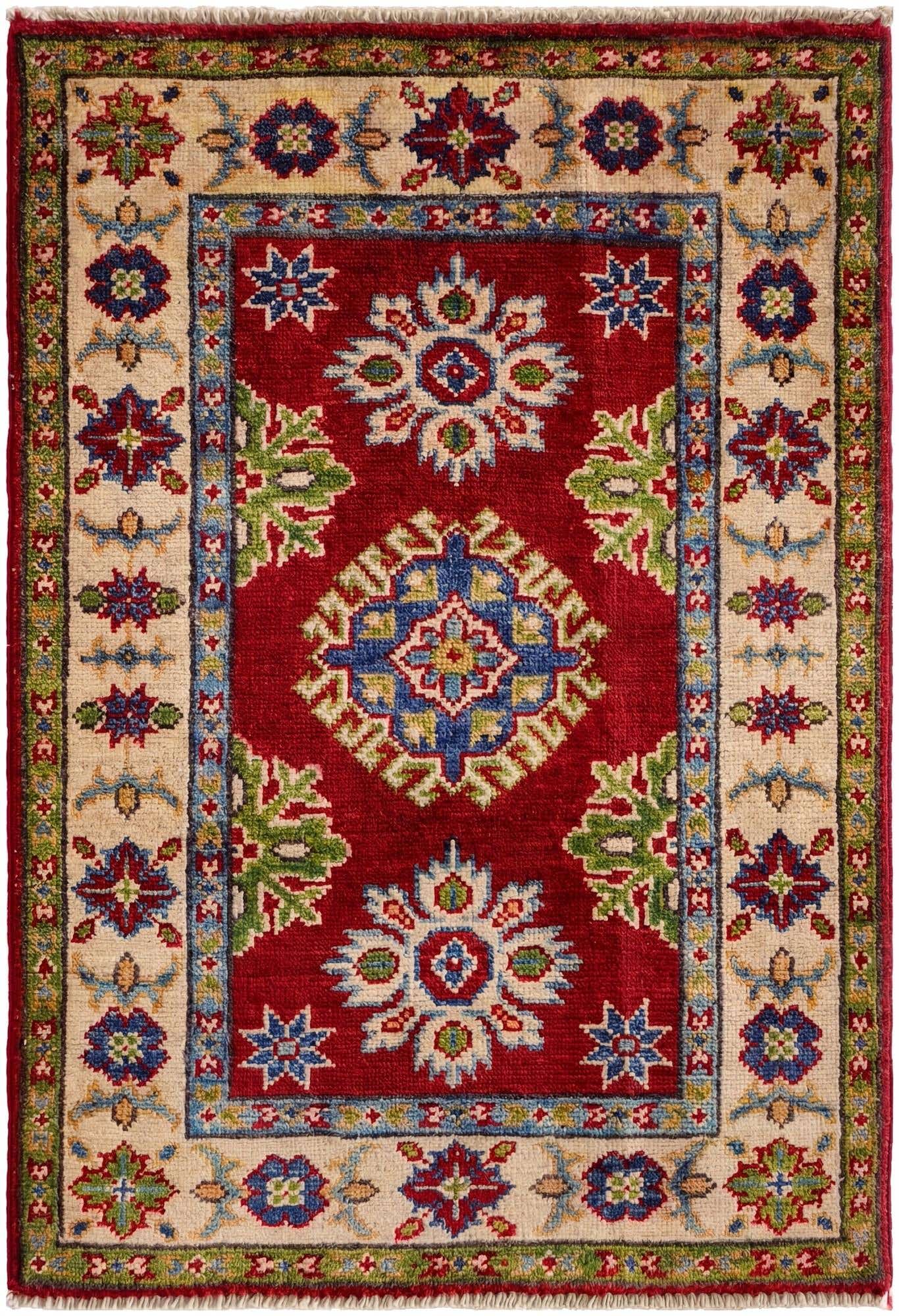 2' 1 x 3' 1 Hand Knotted Kazak Rug
