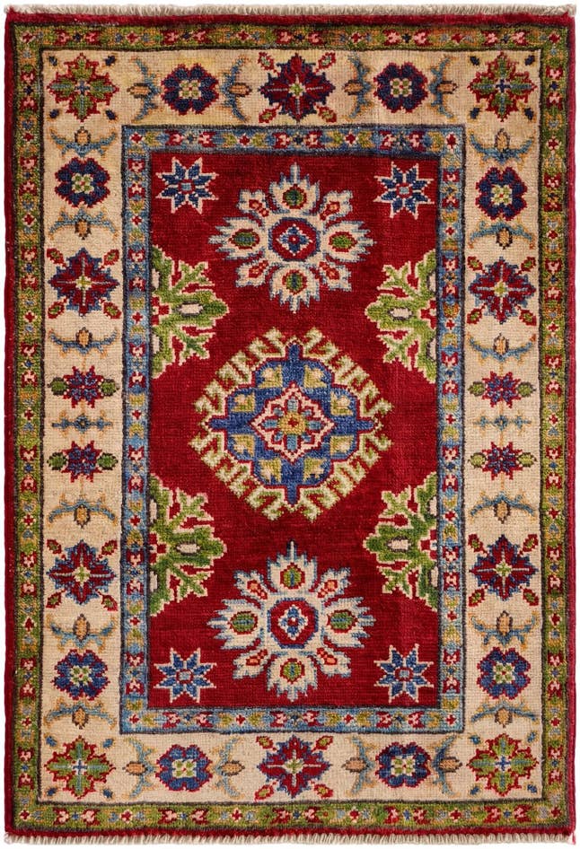 Detail image of 2' 1 x 3' 1 Hand Knotted Kazak Rug