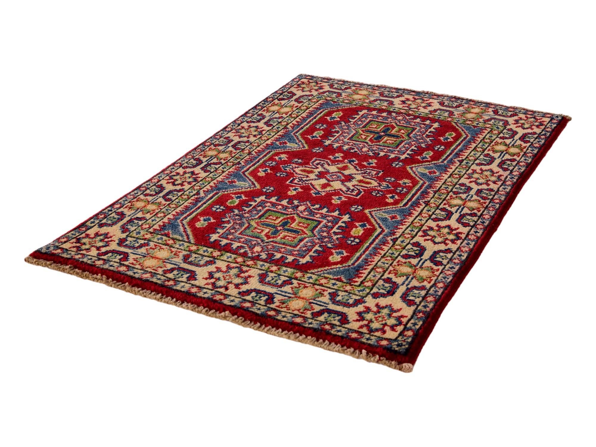 2' x 3' 2 Hand Knotted Kazak Rug