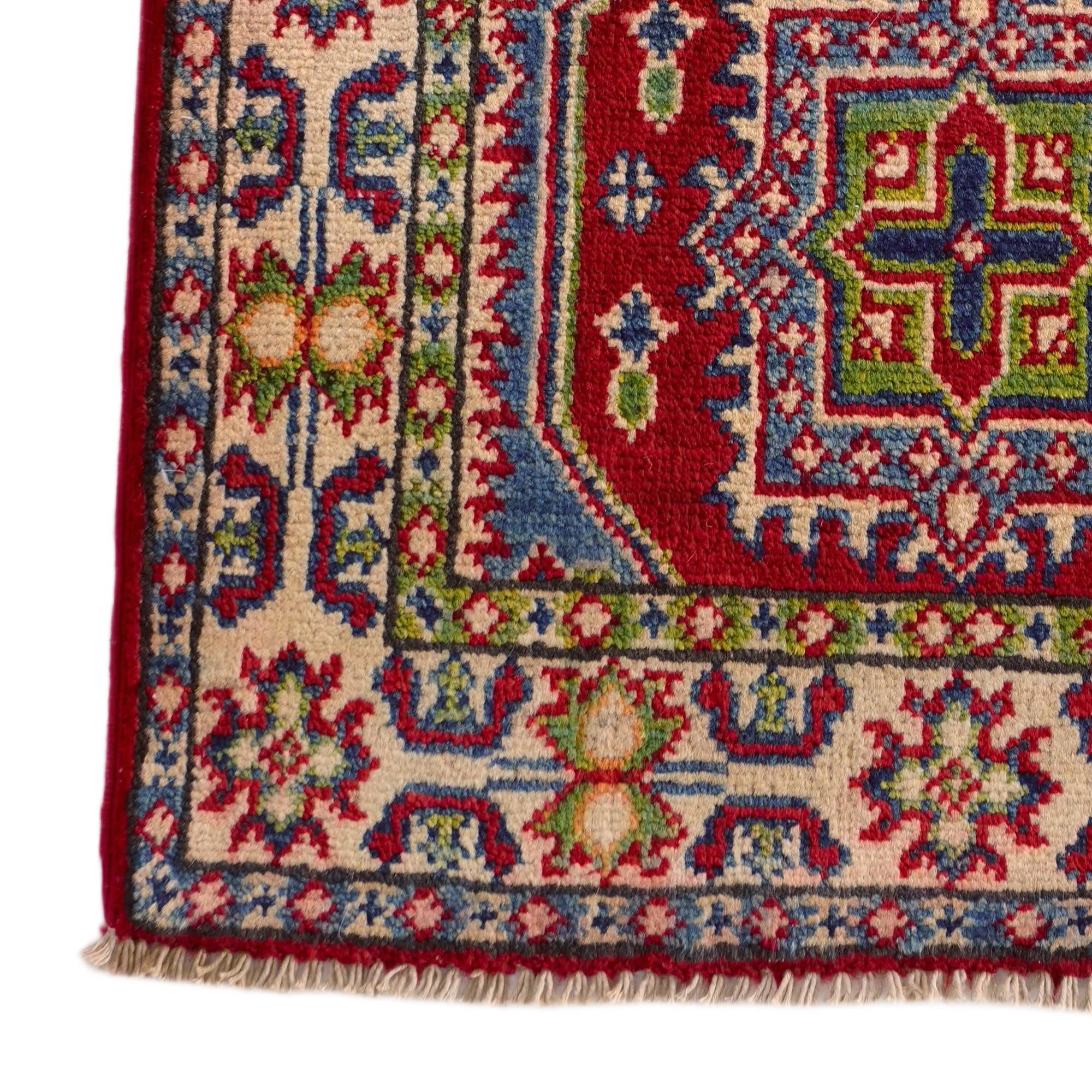 2' x 3' 2 Hand Knotted Kazak Rug