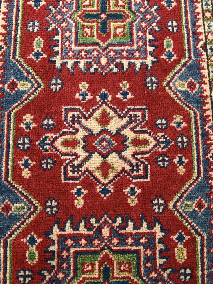 2' x 3' 2 Hand Knotted Kazak Rug