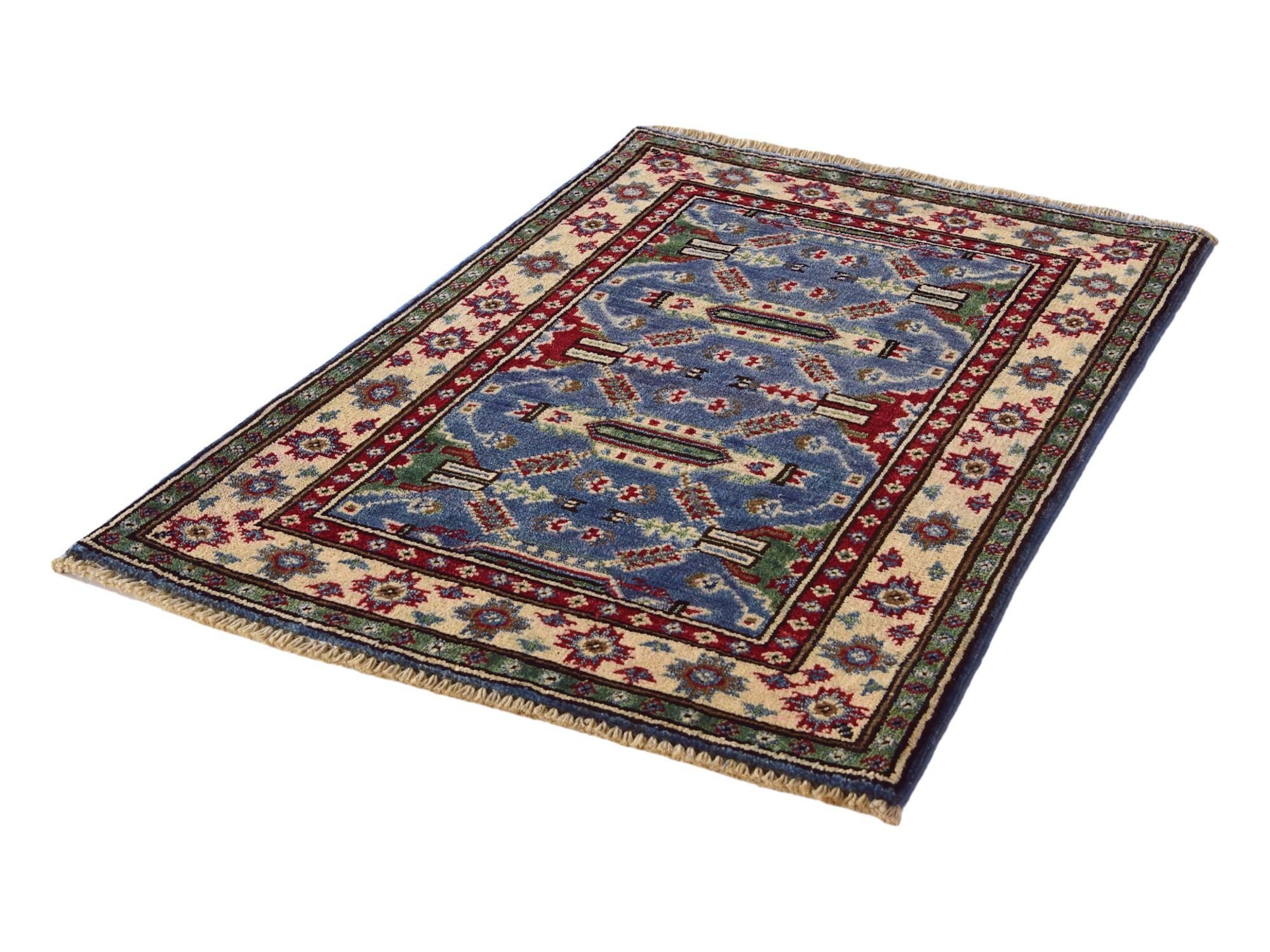 2' x 3' Hand Knotted Kazak Rug