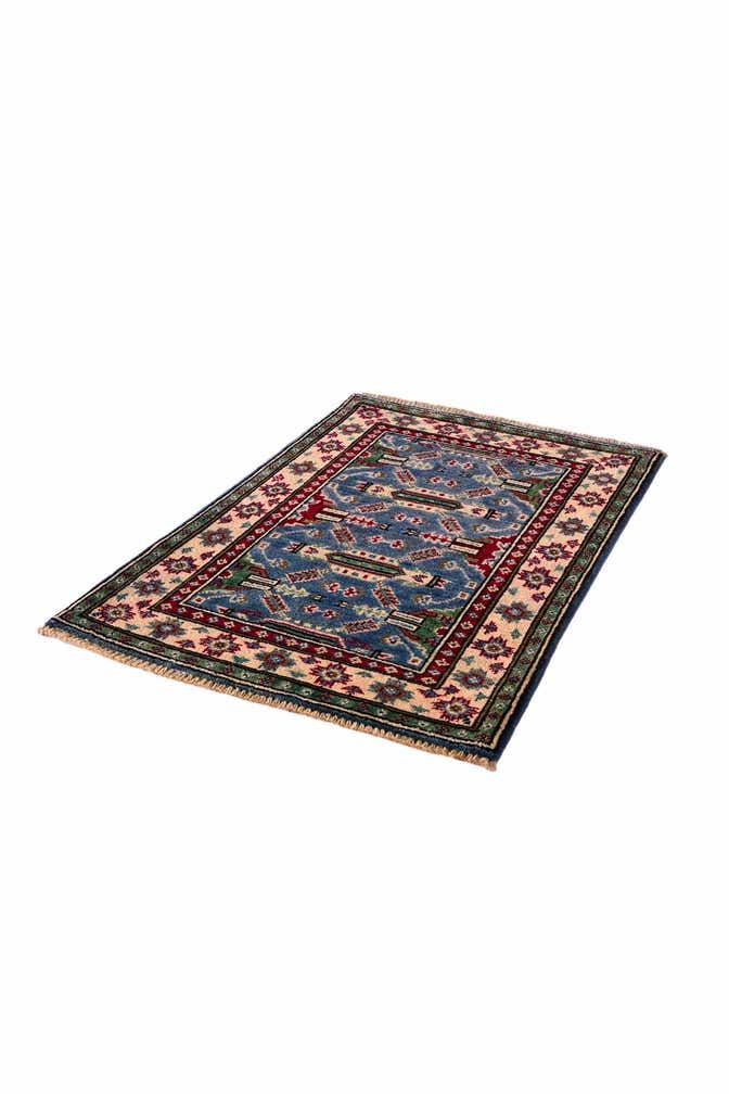 2' x 3' Hand Knotted Kazak Rug