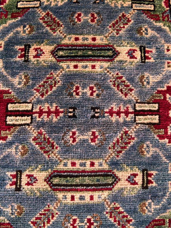 2' x 3' Hand Knotted Kazak Rug