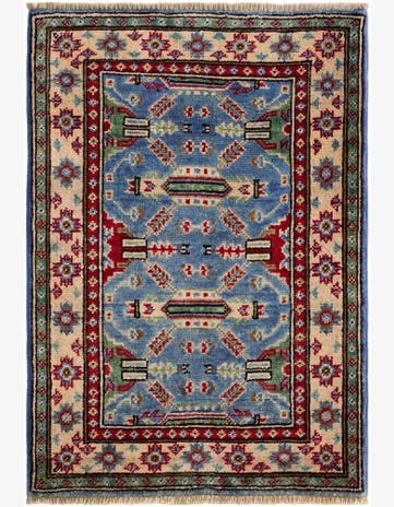 2' x 3' Hand Knotted Kazak Rug