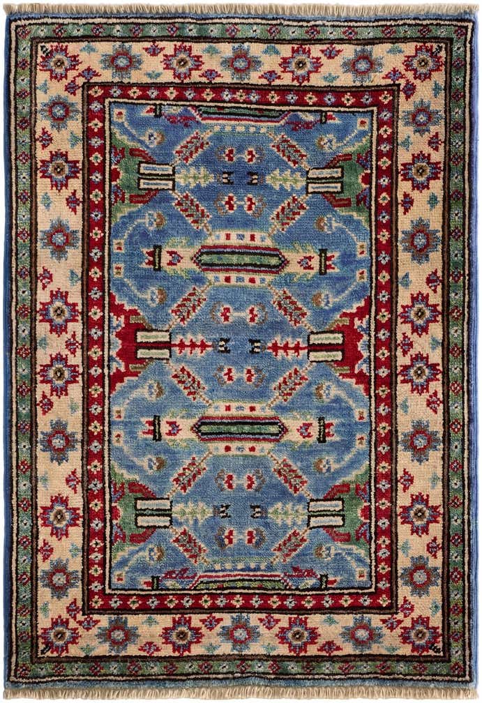 2' x 3' Hand Knotted Kazak Rug
