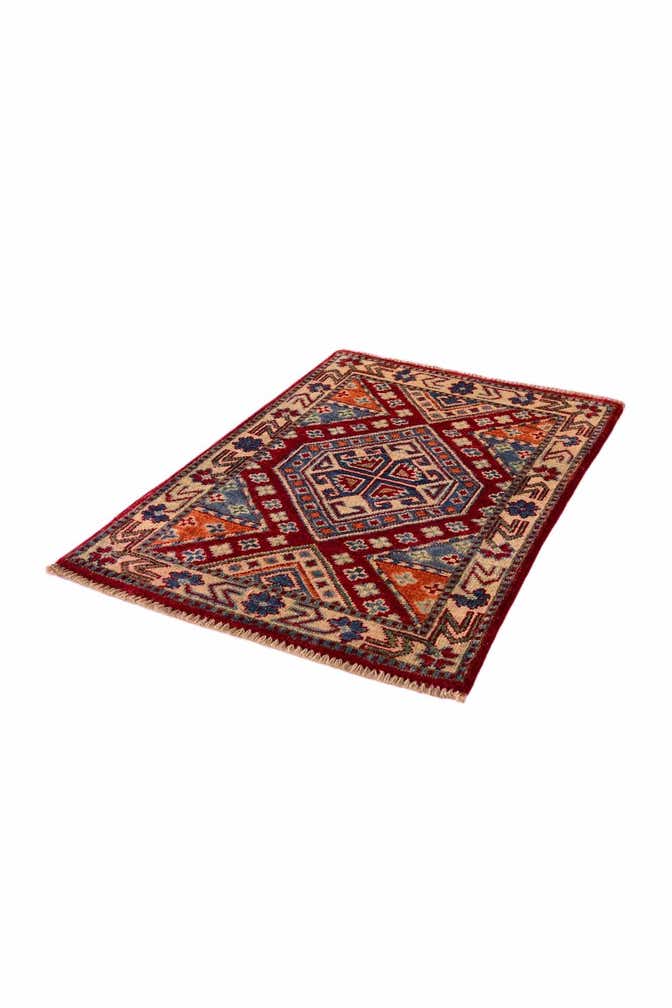 2' x 2' 11 Hand Knotted Kazak Rug