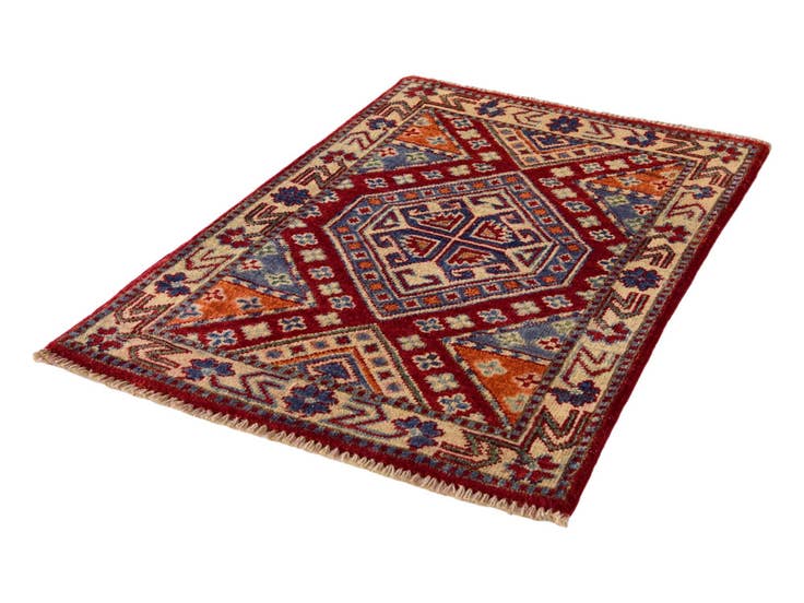 Detail image of 2' x 2' 11 Hand Knotted Kazak Rug