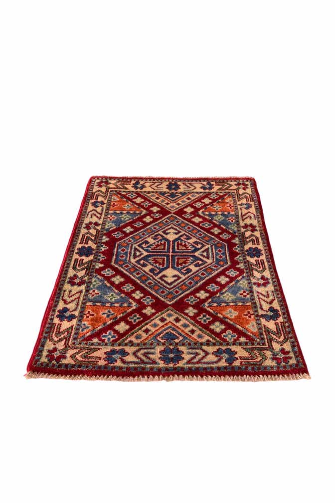 2' x 2' 11 Hand Knotted Kazak Rug