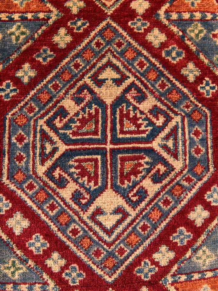 2' x 2' 11 Hand Knotted Kazak Rug