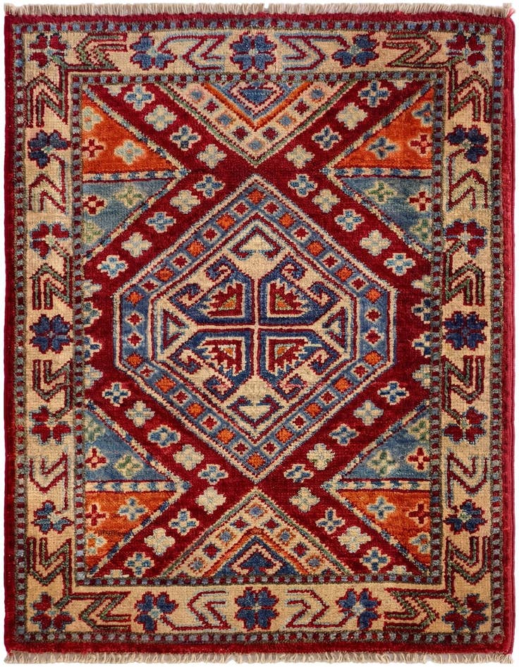 Detail image of 2' x 2' 11 Hand Knotted Kazak Rug
