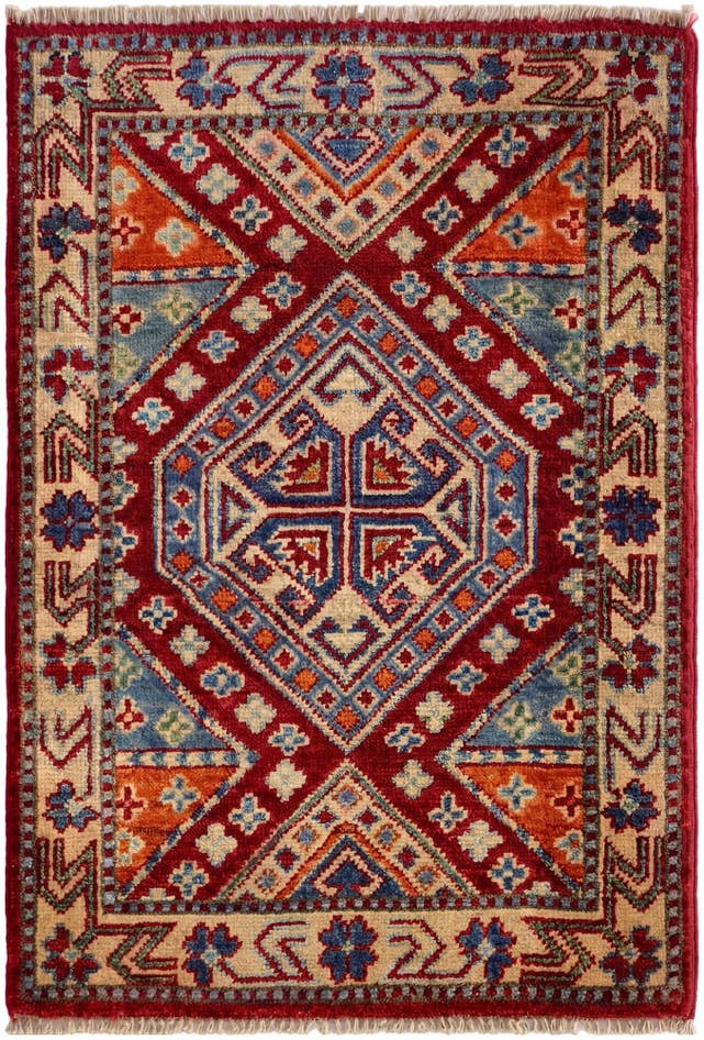 Detail image of 2' x 2' 11 Hand Knotted Kazak Rug