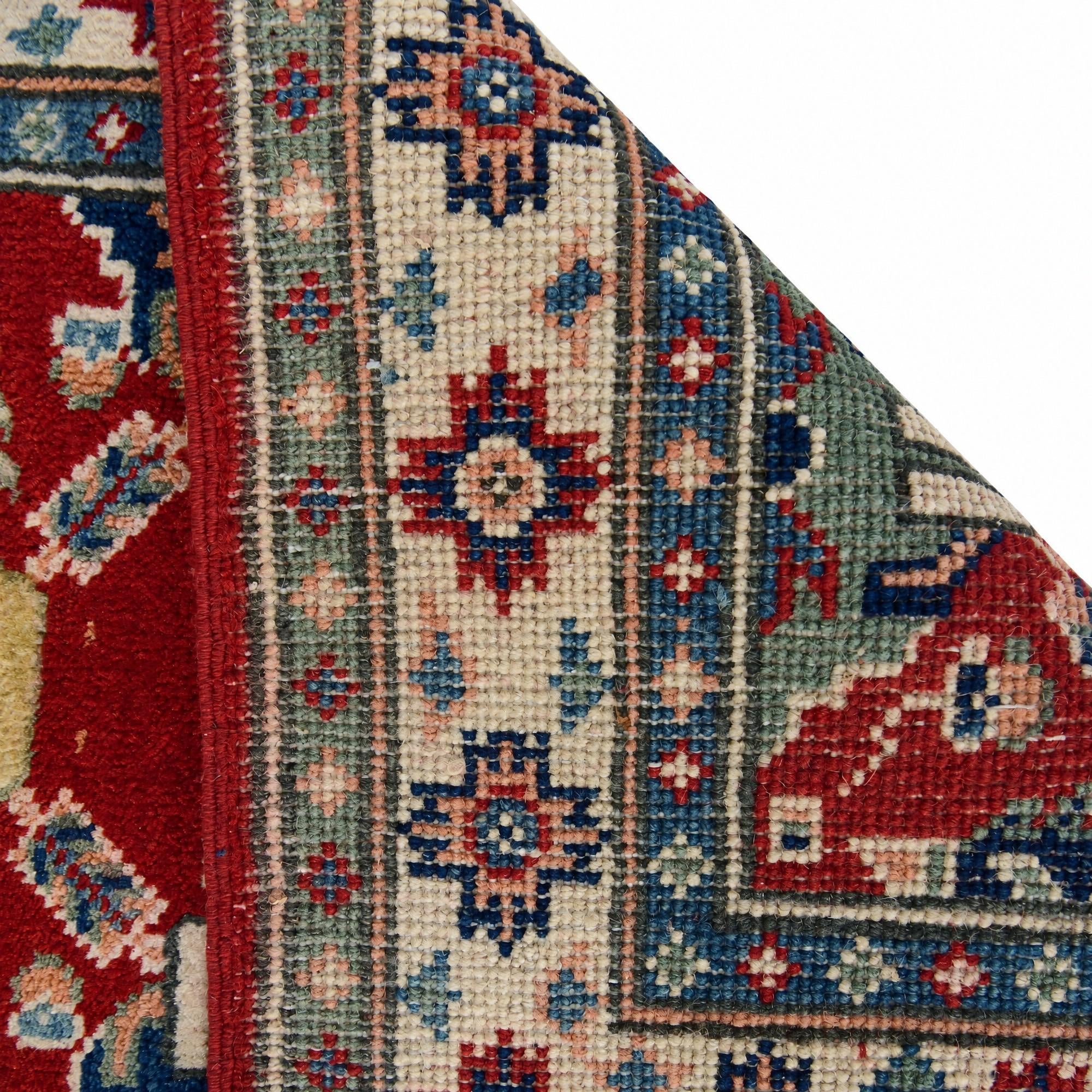 60cm x 90cm Hand Knotted Kazak Rug