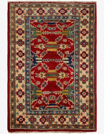 2' x 2' 11 Hand Knotted Kazak Rug