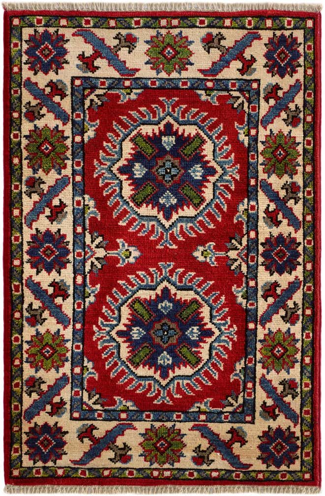 2' x 2' 11 Hand Knotted Kazak Rug