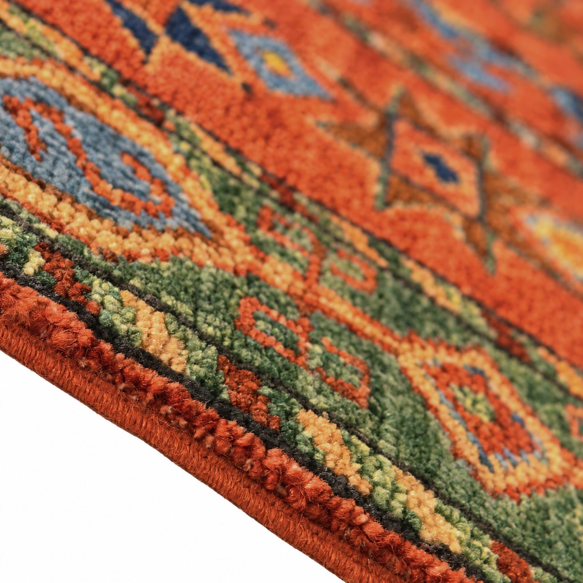 155cm x 225cm Hand Knotted Kazak Rug
