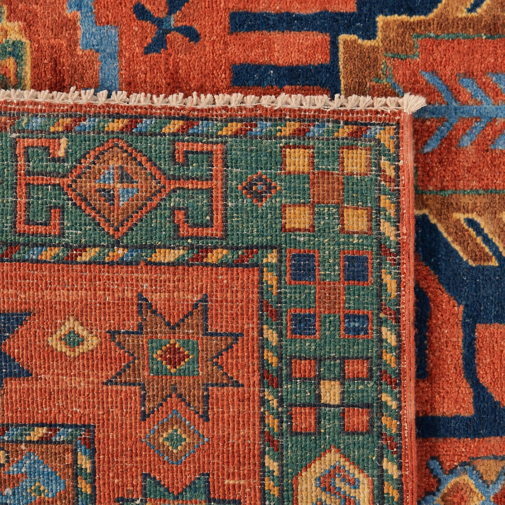 155cm x 225cm Hand Knotted Kazak Rug