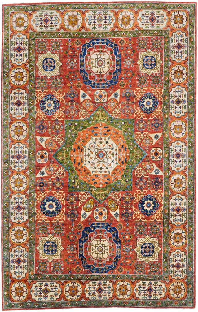 6' 9 x 10' 8 Hand Knotted Kazak Rug