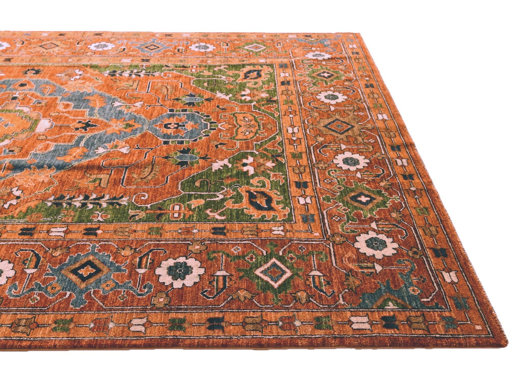 6' 7 x 9' 2 Hand Knotted Kazak Rug