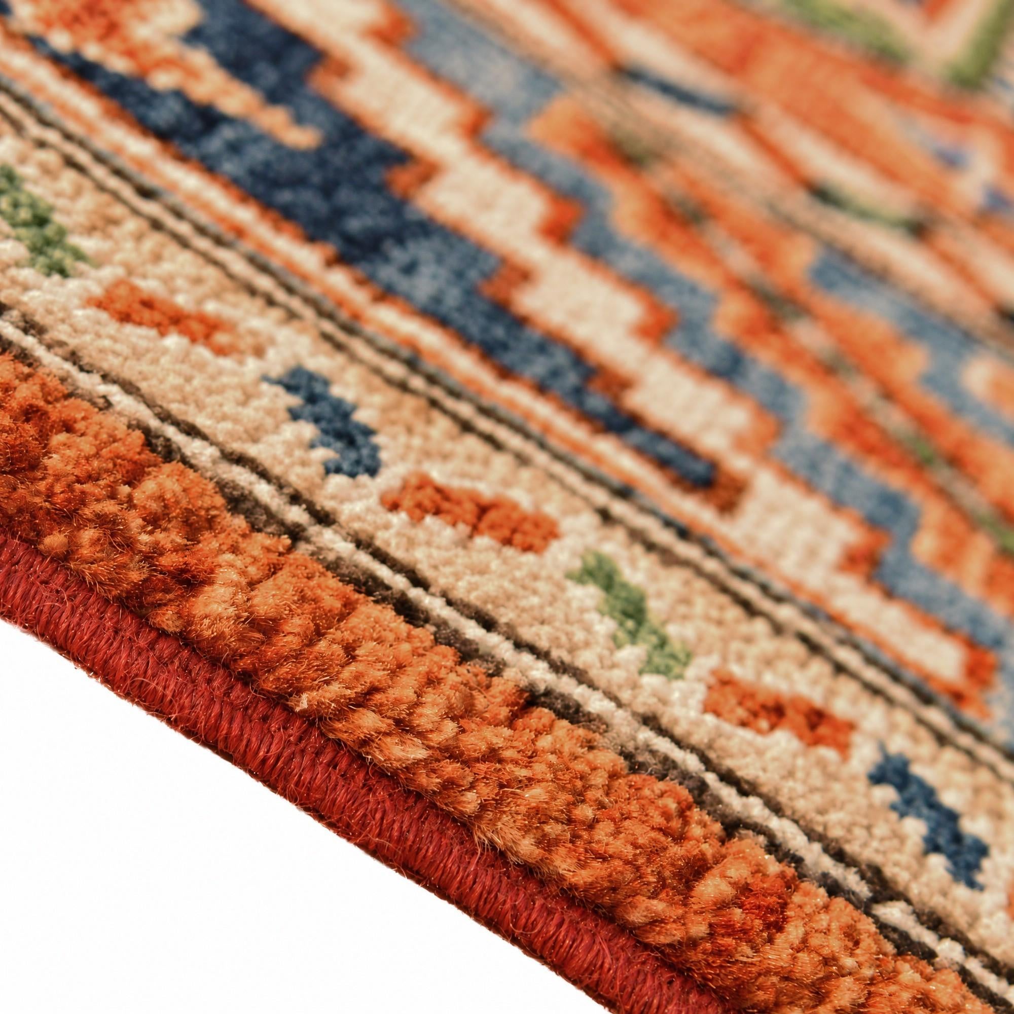 150cm x 195cm anudado a mano Kazak Alfombra