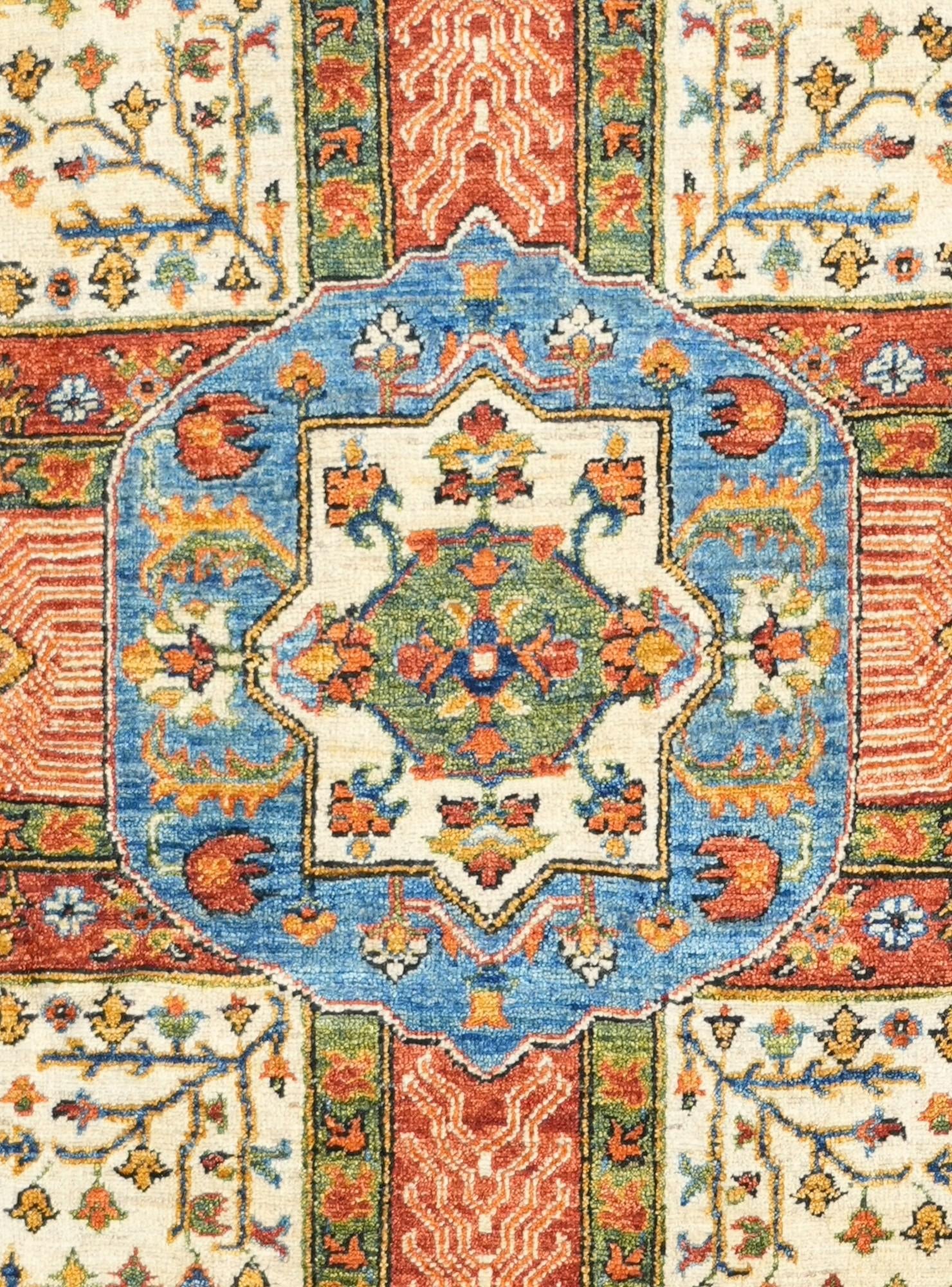 6' 8 x 10' 11 Hand Knotted Kazak Rug