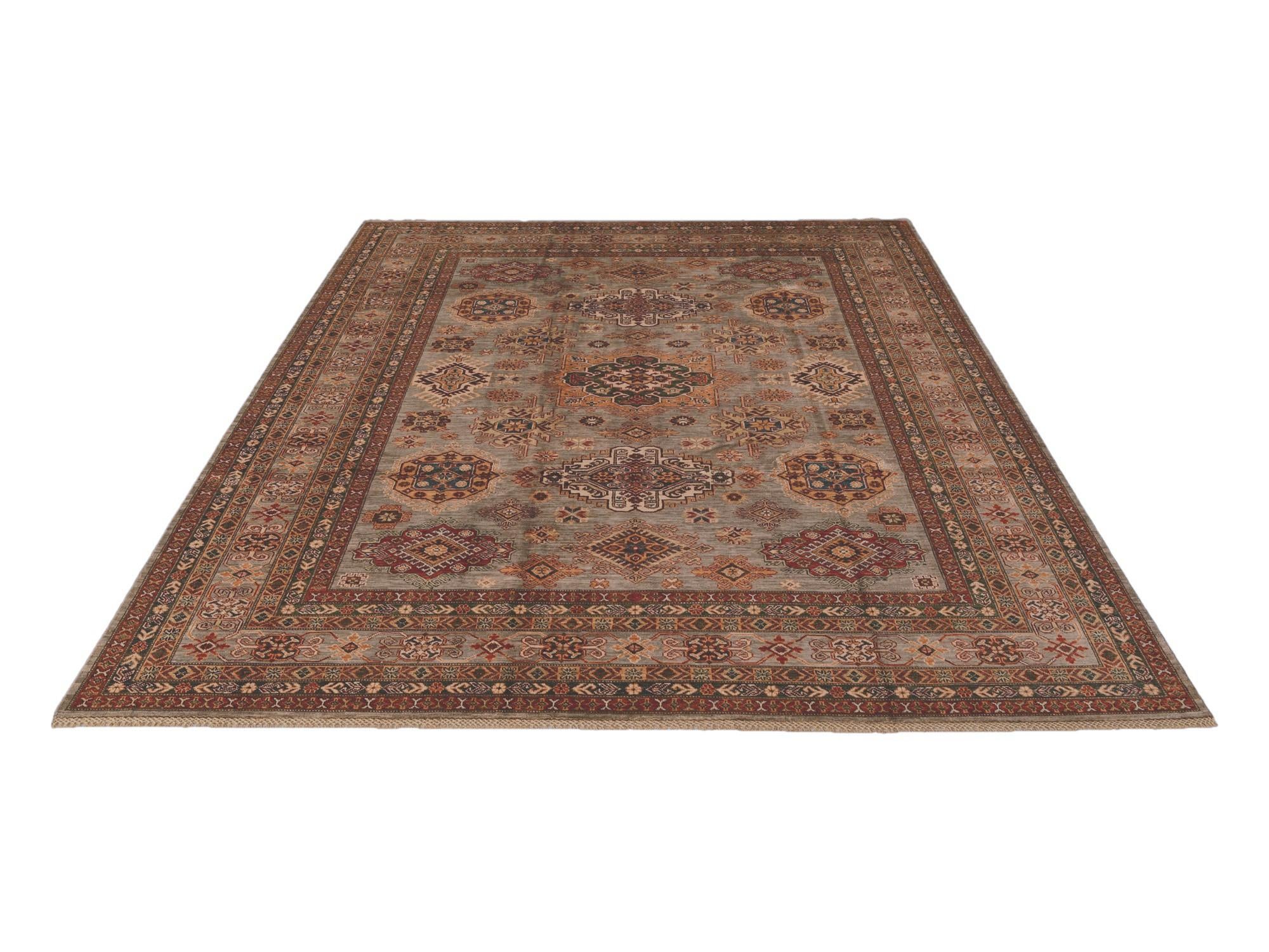 8' 4 x 10' Hand Knotted Kazak Rug
